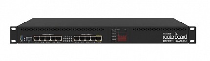 MikroTik 3011 10-Port Gigabit Router with 1 x SFP LCD R/M RB3011UiAS-RM