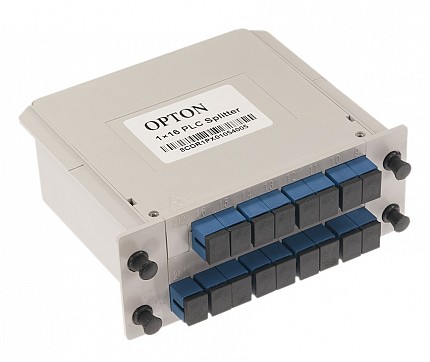 Opton PLC Fiber Splitter Cassette 1x16 SC/UPC