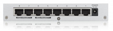 Zyxel 8-Port Gigabit Ethernet Switch with QoS Metal GS-108BV3